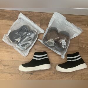 Non-Slip Breathable Slippers with Soft Rubber Sole  Size 7